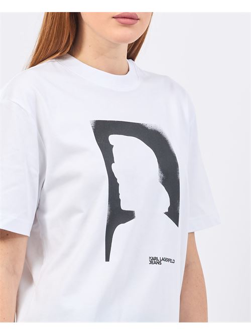 T-shirt femme Karl Lagerfeld avec logo KARL LAGERFELD | 245J1711J109